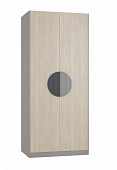 Шкаф для одежды Тиволи Шк149 (Дуб сонома/Глиняный серый/Графит серый)