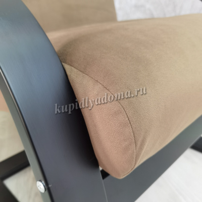 Кресло для отдыха Неаполь Модель 4 (Венге/Ткань коричневый Velutto 23)
