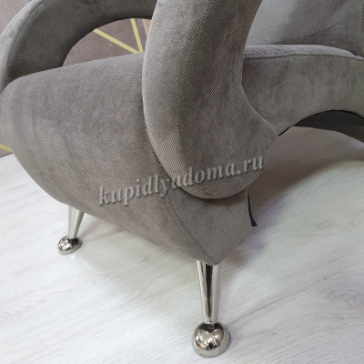 Кресло для отдыха Неаполь Модель 7 (Ткань Темно-серый Verona Antrazite Grey)