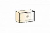 Шкаф навесной Стоун 23.03 (1дв. рамка) L600 H360 (Черный муар)